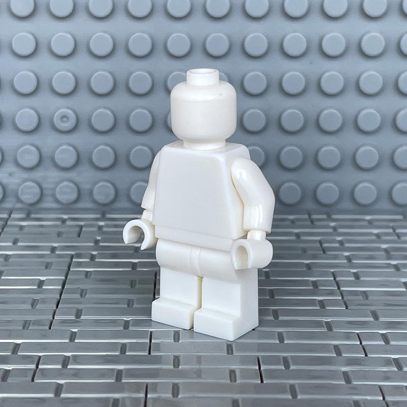 Прозрачные минифигурки-конструкторы DIY - Однотонные и разноцветные, для раскрашивания