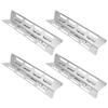 4Pcs Stainless Steel Gas Grill Oven Heat Plate Heat Tents Deflector Burners Cover Accessory
