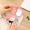 Pill Container Storage Case Large Capacity Multi-compartment Dustproof Compact Size Portable Pill Tablet Organizer Box