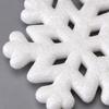 5/10pcs/Pack Foam White Snowflakes Plastic Xmas Tree Pendants  For Christmas Party Decor