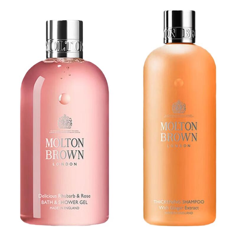 Molton Brown Набор Гель для душа «Ревень и роза» и Шампунь с эссенцией имбиря