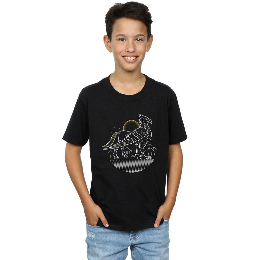 Harry Potter Boys Buckbeak Line Art T-Shirt