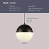 Modern LED Pendant Light Minimalist Spherical Glass Hanging Lamps For Living Rooms Study Bedroom Cafe Banquet Hall Illuminating