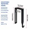 Multi-Purpose Door Coat Hangers Metal Curve Partition Hooks Practical Over The Door Hooks  Home