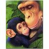Алмазная вышивка Полный набор Шимпанзе Алмазная картина Животное Алмазная мозаика Стразы Изображение