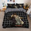 Anime JoJo Bizarre Bedding Set,Adventure Jotaro Kujo Bedding Set,JoJo Duvet Cover Pillowcase Bed Kids Adult
