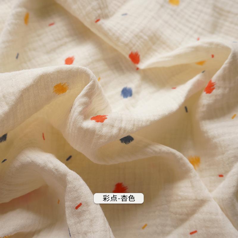 Двухцветная марлевая хлопковая ткань 100% хлопковая ткань, материал для рукоделия и шитья, упаковка для младенцев, домашняя одежда, платье, постельное белье