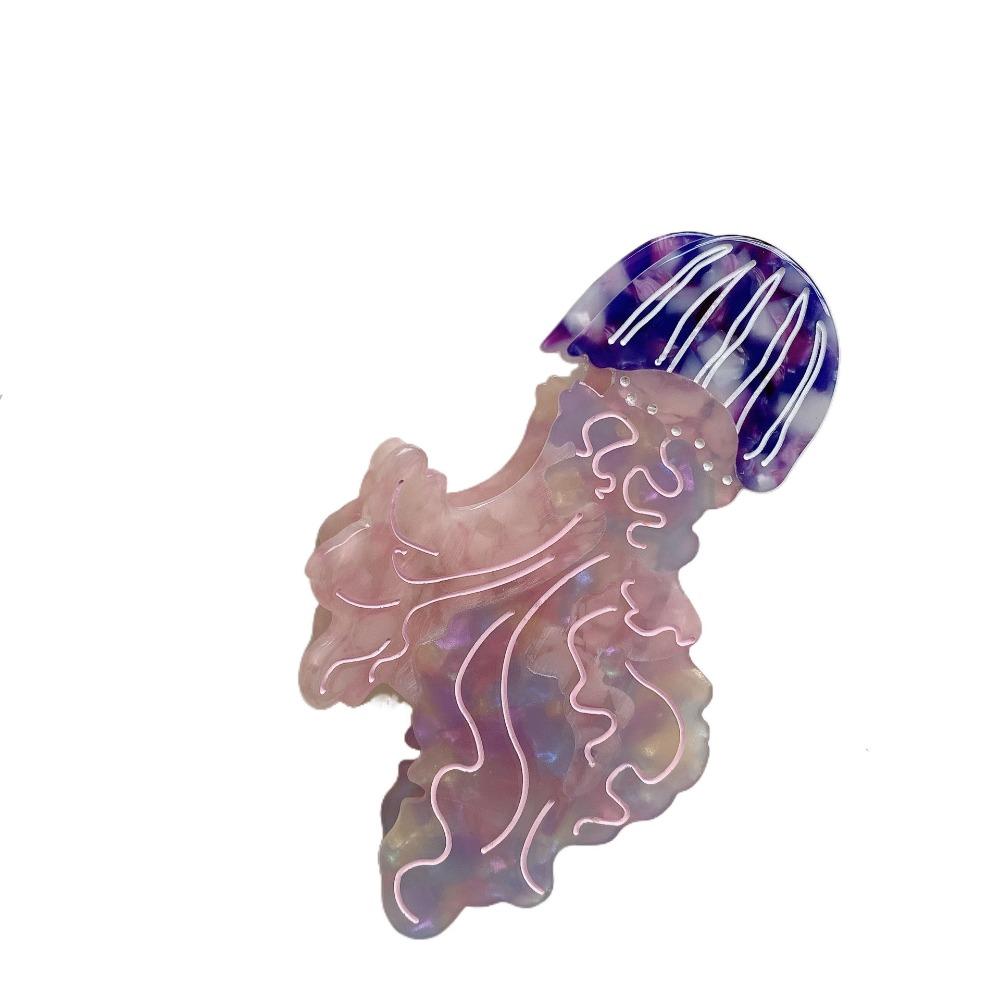 Animal Jellyfish Hair Claw Ocean Series Large Shark Clip Creative Hair Grab Clip  Female