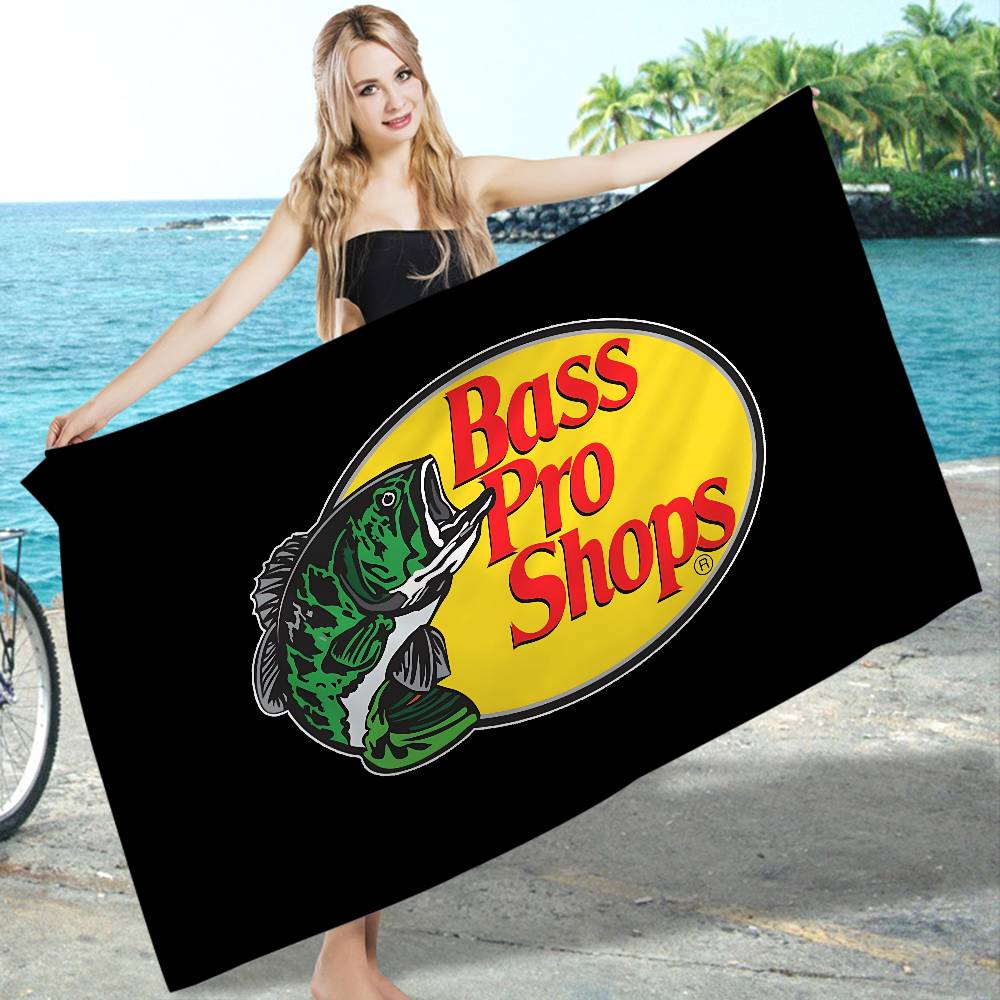 Рыболовный бренд Bass-Pro-Shops Банное полотенце Микрофибра Мягкое Впитывающее Воздухопроницаемое Для Девочек Детей Декоративное Мультяшное Пляжное Полотенце