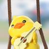 Yousheng Swing Duck Pendant Car Rearview Mirror Ornament Cute Animated Car Interior Decor Plastic Bag Charm Keychain