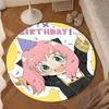 Cute anime spy Famliy Round Rug for Livingroom,Bedroom, Palyroom, Chair Rug, Area rug, Circle Carpet, Large Size Fan Christmas gift