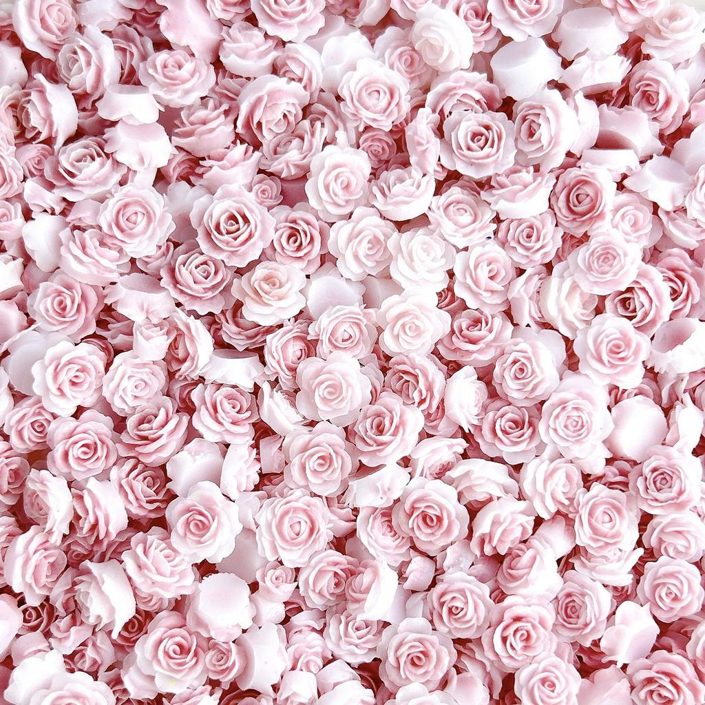 New Resin Luminous Mixed Rose Flower Nail Decorations DIY Wearable Nail Art Accessories Wholesale