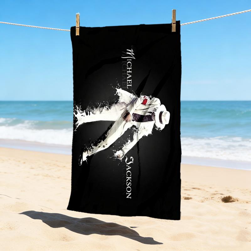 Michael Jackson Stylish Digital Printing Beach Towel Quick Drying Absorbent Blanket For Beach Pool Gym Travel Christmas Gift C9211916