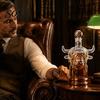 Уникальный подарок на новоселье для друзей Шотландская корова Декантер для виски, Стеклянная бутылка для крепких напитков в форме головы Бурбон Домашний бар Бар, 350 мл Деревенское хранение