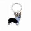 Парные брелоки Мультяшный держатель для ключей от машины Брелок для ключей с собакой Подвеска для сумки Брелок для ключей Корги