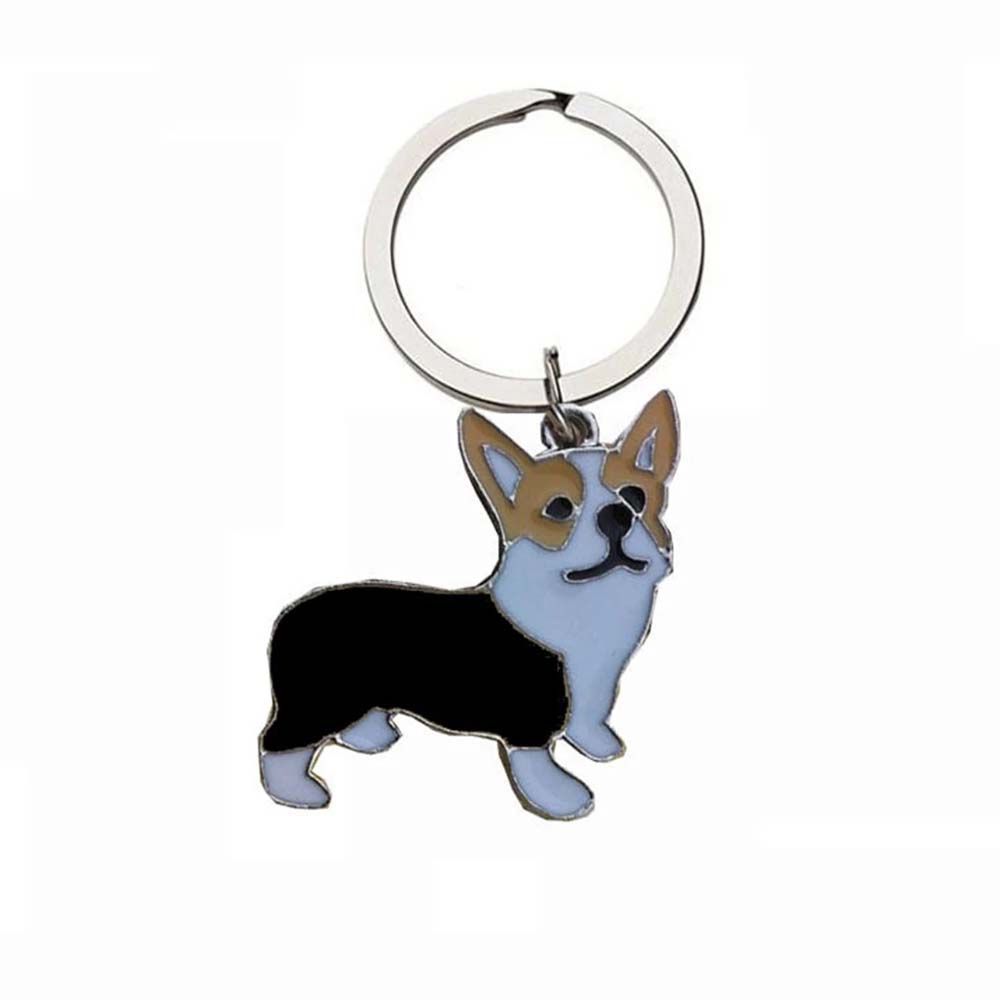 Парные брелоки Мультяшный держатель для ключей от машины Брелок для ключей с собакой Подвеска для сумки Брелок для ключей Корги