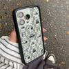 Чехол для телефона iPhone с рисунком «Полевой цветок» и «Горошек Любовь» в клетку Для 17 13 Pro 14 15 Pro 14plus 16promax 12 17 Pro WF акриловая задняя крышка
