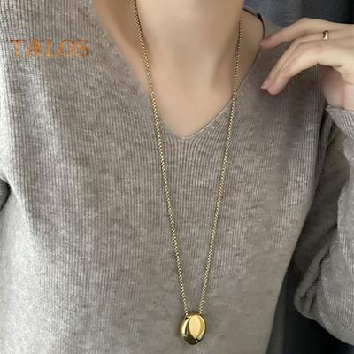 Женская цепочка для свитера, однослойный сплав, камень, подвеска, одежда, ювелирные изделия, свидание, выпускной, вечеринка, украшение, ожерелье