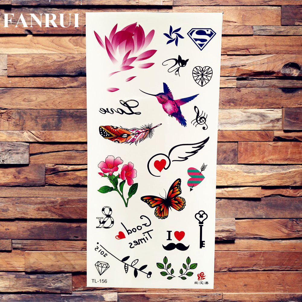 3D Scorpion Temporary Tattoos Realistic Fake Dreamcatcher Wolf Fox Owl Tatoos Sticker For Women Men