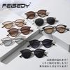 Солнцезащитные очки UV400 UV Круглые для Boston B1157 [FEISEDY] Защита, Форма, Маленькие, Стильные, Легкие, Модные, Для поездок на работу, Путешествий, Вождения, Мужские и