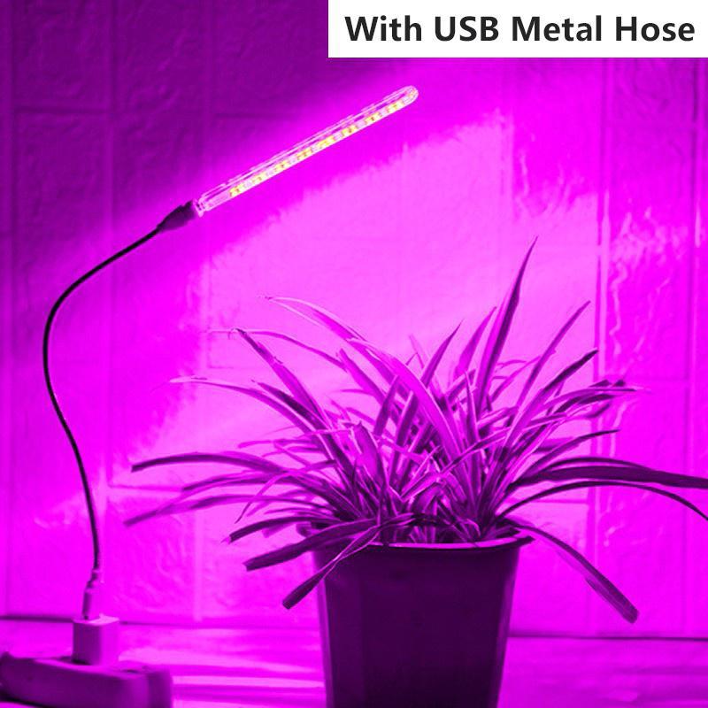 10W 21 светодиодный светильник для выращивания растений USB портативная светодиодная лампа для выращивания растений DC5V полный спектр фитосвета
