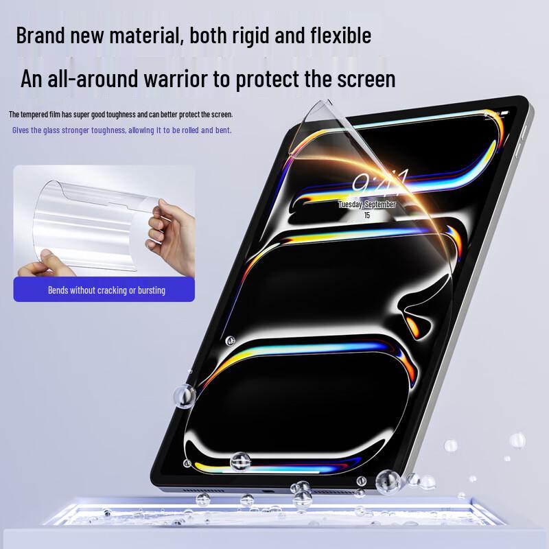 Zoyu Full Screen Ultra-Clear Dust-Free Tempered Glass Screen Protector for Apple iPad