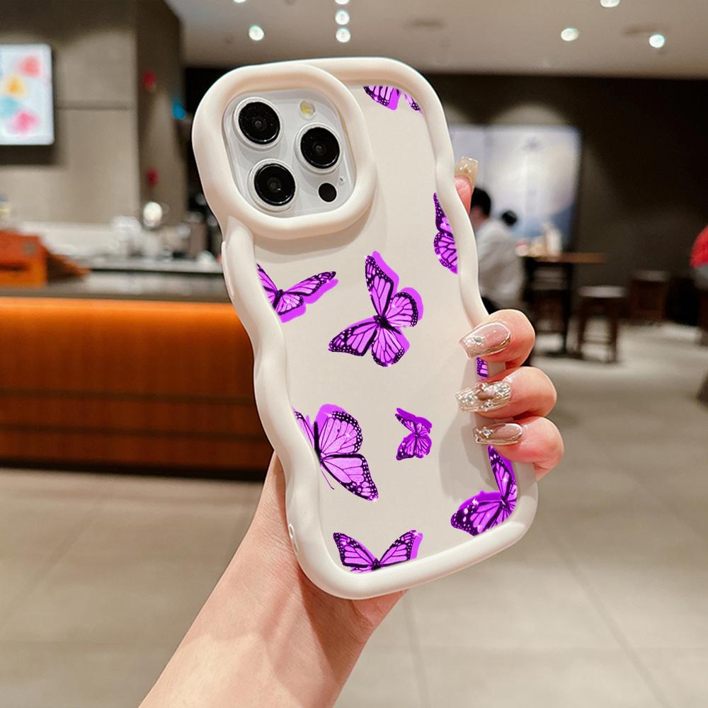Мягкий чехол для телефона Macaron из ТПУ для Xiaomi Poco X3 X5 X6 M6 Pro Redmi 10c 12C 13C Redmi Note 9 10 11 12 13 Pro 10s 11s 12s, чехол Ae58 с бабочкой, арт-дизайн