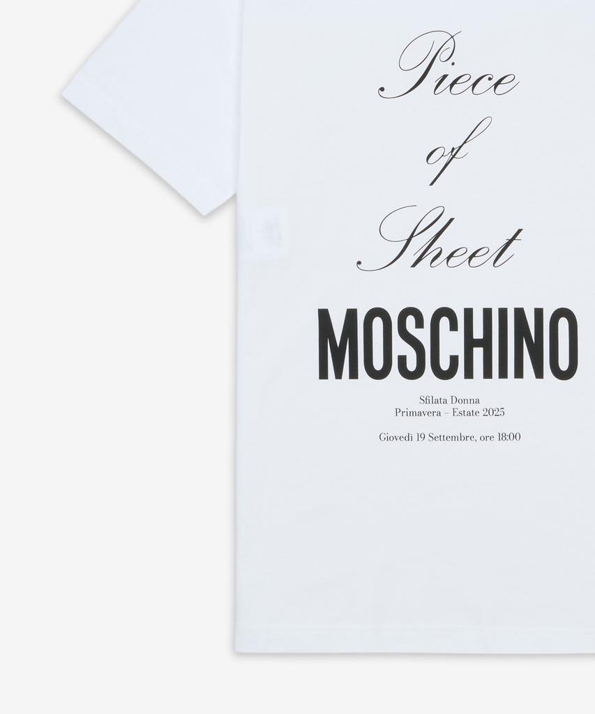 MOSCHINO Футболка 'Кусок Сиденья' - Белый / Aef251Dj071704411001