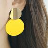 9 Цветов Конфетные Двойные Круглые Металлические Серьги-Подвески Шарм Модные Блестящие Геометрия Блестки Заявление Brincos для Женщин Ювелирный Подарок