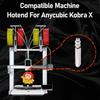 For Anycubic Kobra X Combo Quick Swap Bimetallic Nozzle 0.2/0.4/0.6/0.8 Upgraded High Temperature Resistance Nozzle for KobraX