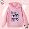 Boys' Sport Shirt Girls' Casual Top Cartoon Print Fall/Winter Pullover Shirt Children's Hooded Sweatshirt