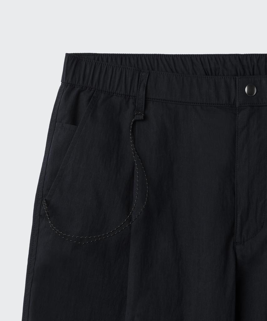 MUSINSA STANDARD [City Leisure] Cn One-Pleat Wide Elastic Waist Pants [Black]