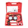 Engine Compression Tester Cylinder Leak Down Tester for Car Motorcycle Double Gauge Leakdown Detector Tool