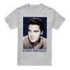 Elvis Presley Unisex Adult Blue Sparkle T-Shirt