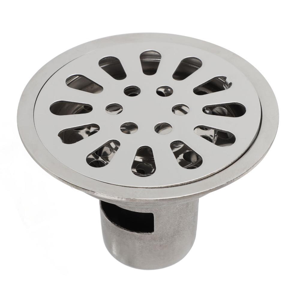 304 Stainless Steel Floor Drain 3.54 Inch Diameter Odor Resistant Drain Kit Shower Drain  Washroom