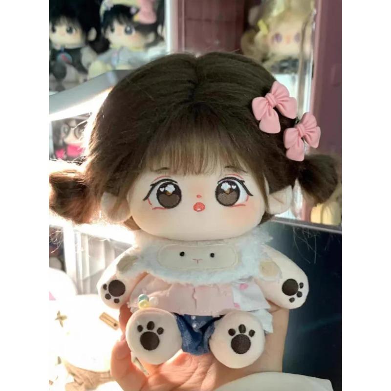 Кукла из хлопка 20 см, голая кукла, нарядная детская одежда с сумкой-мессенджером, плюшевые игрушки, куклы из ткани для девочек, коллекция подарков