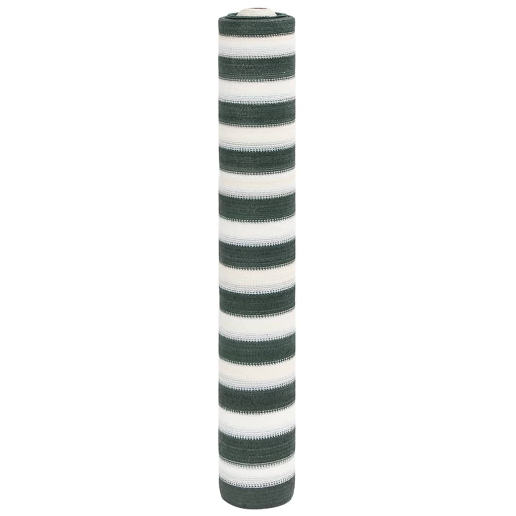 Vidaxl Siatka Cieniująca, Zielono-Biała, 1,8X10 M, Hdpe, 195 G/M²