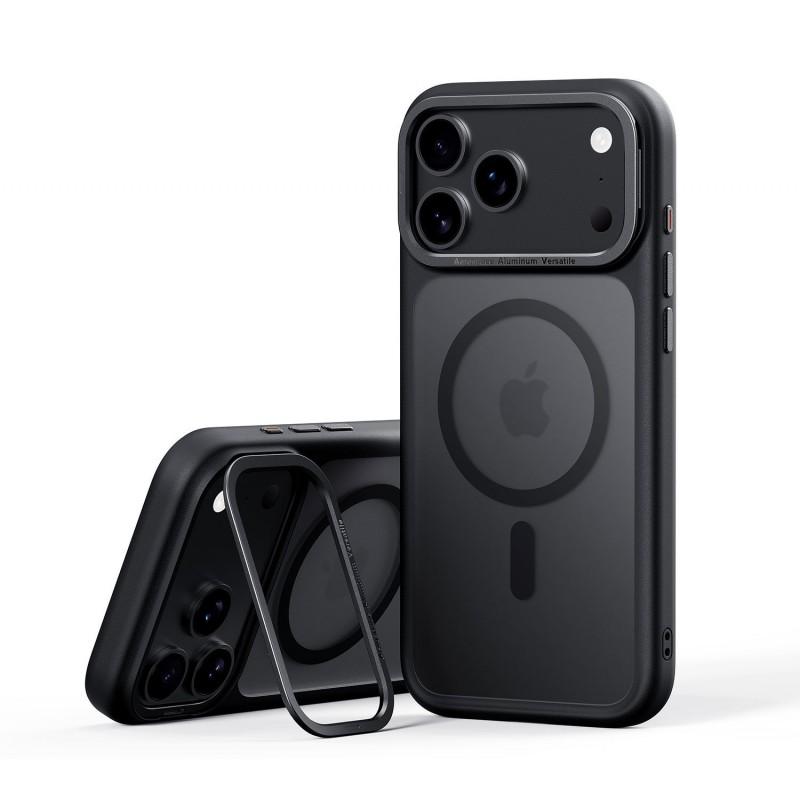 IPhone 17 Air Case Magnetic Invisible Stand Protective Cover Pro Max Matte Silicone Shockproof Phone Shell