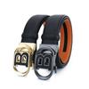 Four Seasons Available New Casual Belt Men'S Head Leather Automatic Buckle Pants Belt B-Button Trendy Belt
