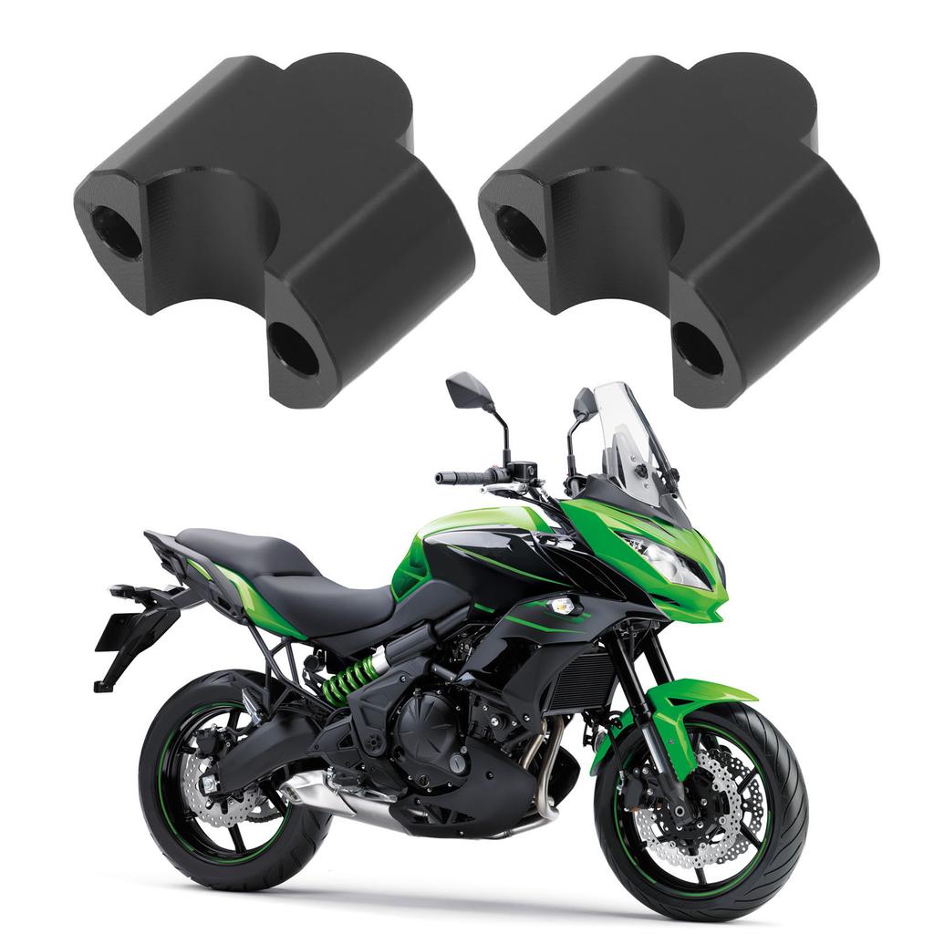 Pair of 7/8in Motorcycle Handlebar Riser 30mm Height Increasing Handle Bar Mount Clamp Riser for 650