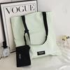 Prada Фасолевый зеленый/Розовый Большая вместимость Портативная косметичка Хранение Фасолевый зеленый большая вместимость портативная косметичка