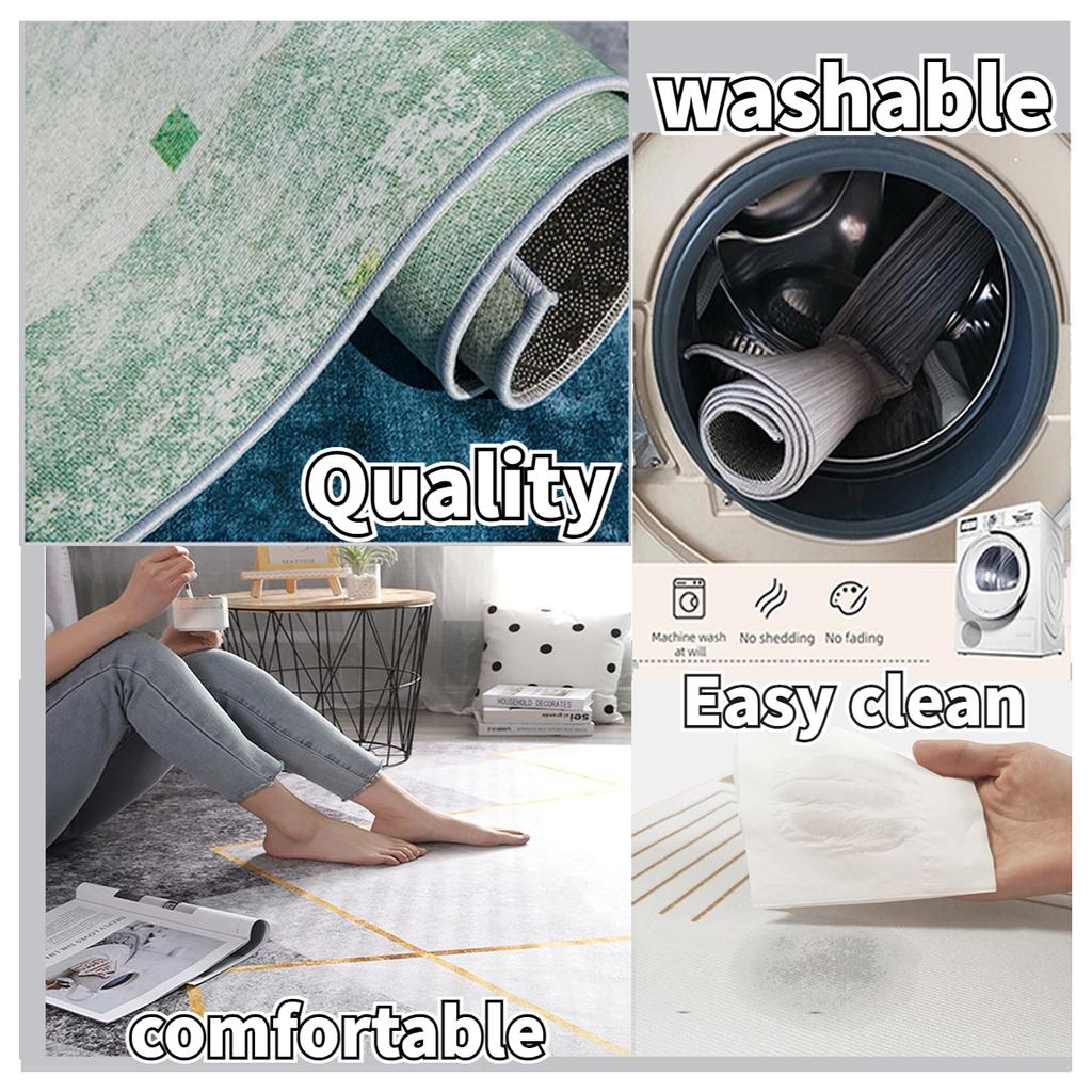 Persian Style Carpet Black Long Hallway Rug Non-slip Stairway Corridor Aisle Runner Rug Washable Living Room Decoration Mat