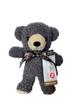 Limited Edition Childlike Tag with Fluffy Charcoal Made In Plush Teddy Birthday Celebration Color, Ribbon, Bear, Small, Gray, Japan, Toy, Bear,