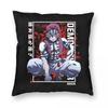 Demon Slayer Akaza Pillowcase Polyester Linen Velvet Pattern Zip Decorative Pillow Case Room Cushion Cover