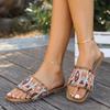 Женские ретро-тапочки из ткани, новые модные летние мягкие легкие нескользящие сандалии, повседневная обувь на плоской подошве для отдыха на открытом воздухе