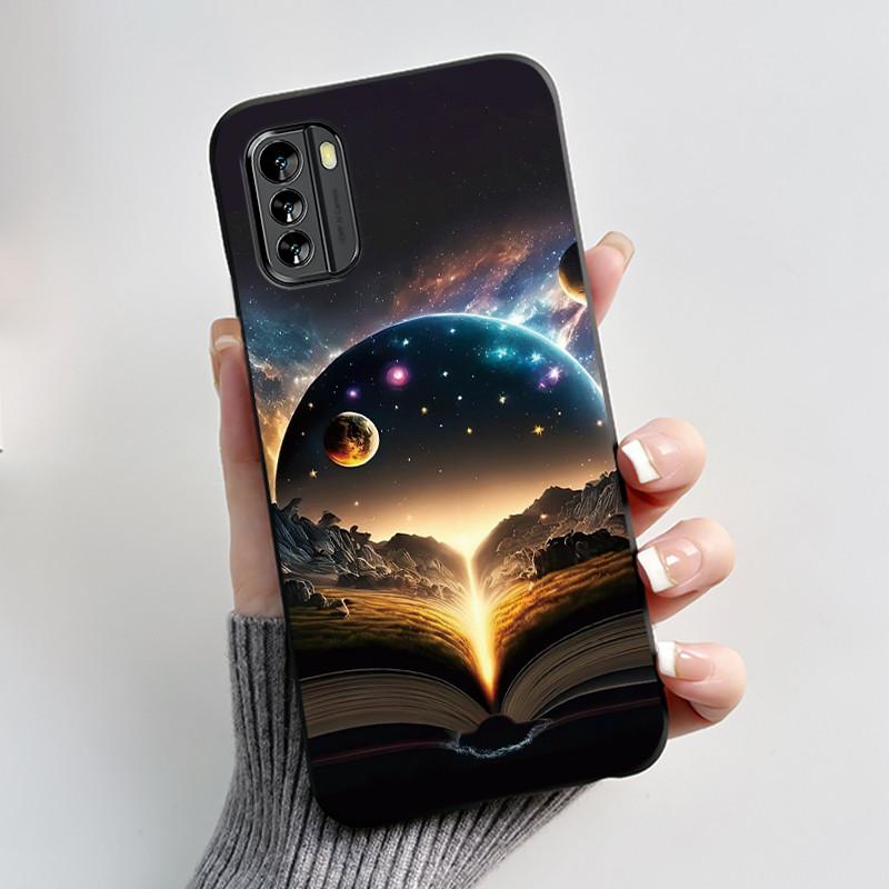 Популярный мультяшный черный чехол для Nokia G60 5G Милый щенок, летящий в небе, узорчатый корпус для Nokia G100, противоударный мягкий корпус