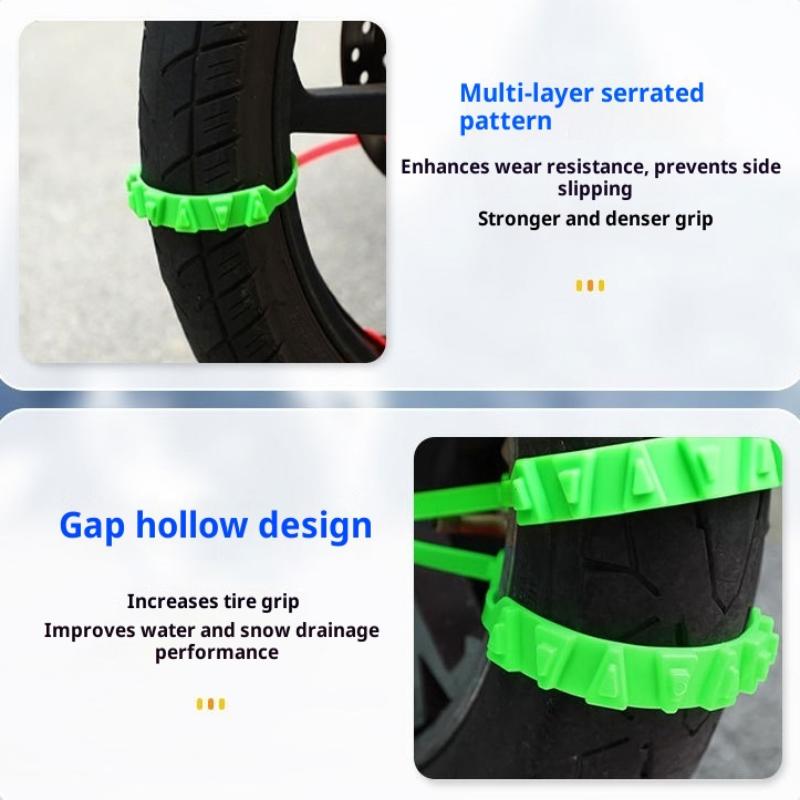 10/20 шт. Противоскользящие цепи для снега для мотоциклов, велосипедов, зимних шин, колес, противоскользящие кабельные стяжки, аварийная цепь для шин мотоцикла