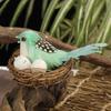 1 Set Artificial Bird Nest Realistic Looking Eco-friendly Foam Creative Craft Birds Statue Fake Bird Nest for Home