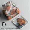 6 Pcs/set Creative Resin Pine Coasters Heat-resistant Placemats Beverage Mats Tea Coffee Coasters Waterproof And Non-slip