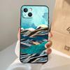 Золотая Пейзажная картина Чехол для телефона Для iPhone 17 Air 16 15 14 11 12 13 Pro Max 12 13 mini 15 16 Plus 16e Чехол Coque